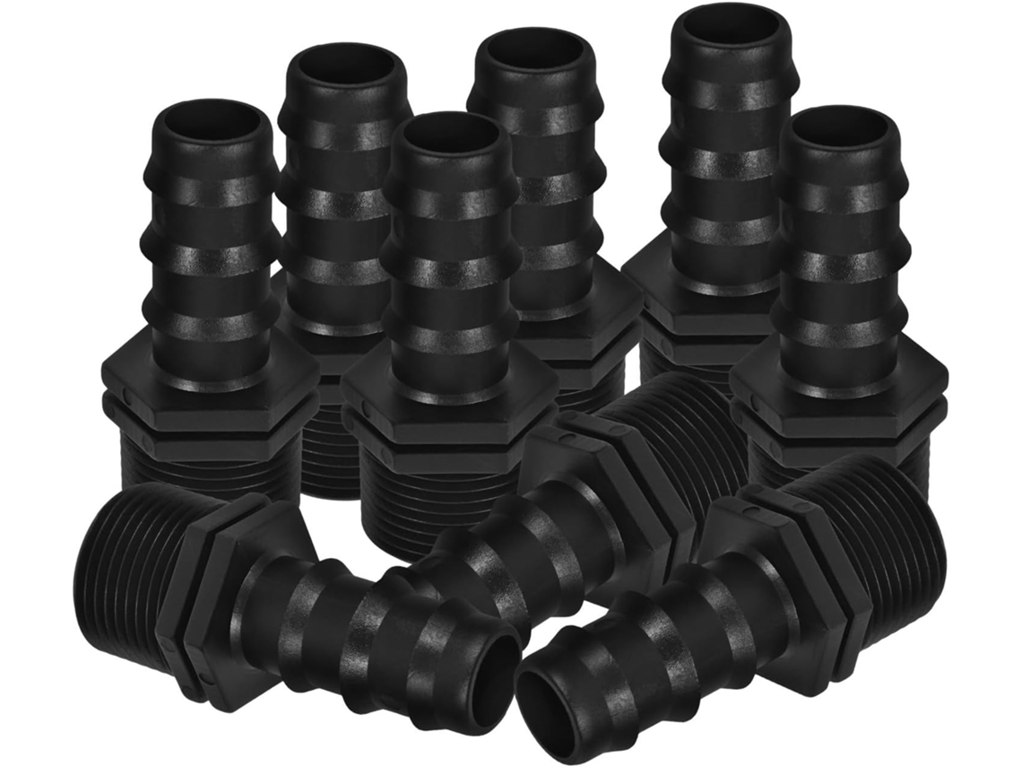 Conjunto De 10 Peças Conexões Para Irrigação Por Gotejamento Black