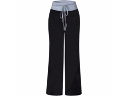2026 pantalones Amplios de Descanso Con Estampado Floral Elástico Y Cordón Ajustable para Mujer 3xl Negro