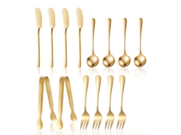 Conjunto de 14 Facas para Espalhar Manteiga e Geleia, Fatiador de Queijo e Facas para Espalhar Manteiga em Aço Inoxidável SUNNY SPACES