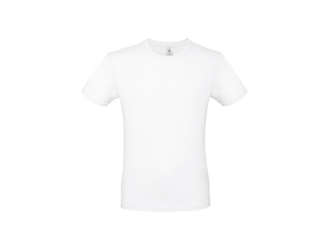 T-shirt para Homem B&C (5XL - Algodão - Branco)