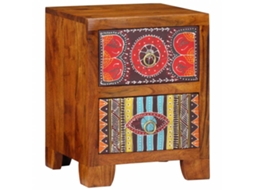 Vidaxl Mesa De Cabeceira 35x35x45 Cm Madeira De Acácia Maciça