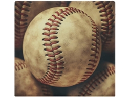 Almofada Quadrada Com Design Clássico Retrô De Beisebol Americano, Almofada Durável, Almofada Macia E Confortável Para