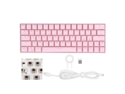 Teclado Mecânico Sem Fio Com 64 Teclas Rgb