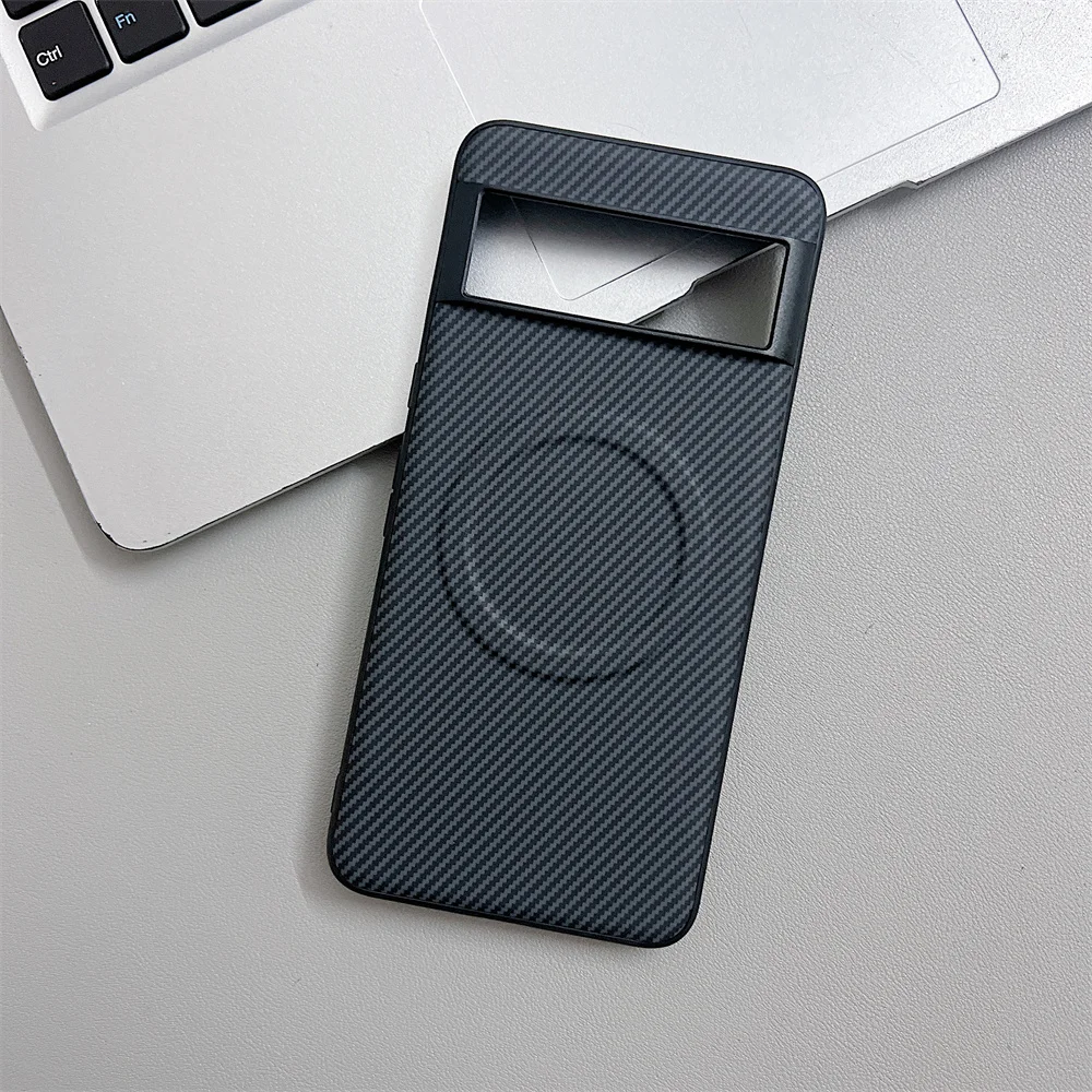 (preto, Google Pixel 10) Capa Elegante Com Textura De Fibra De Carbono, Compatível Com Carregamento Sem Fio Magnético
