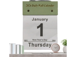 Calendário De Parede 2026- Organização De Horários Em Papel Grosso- De Com 365 Dias- Ideal Para Dormitórios,