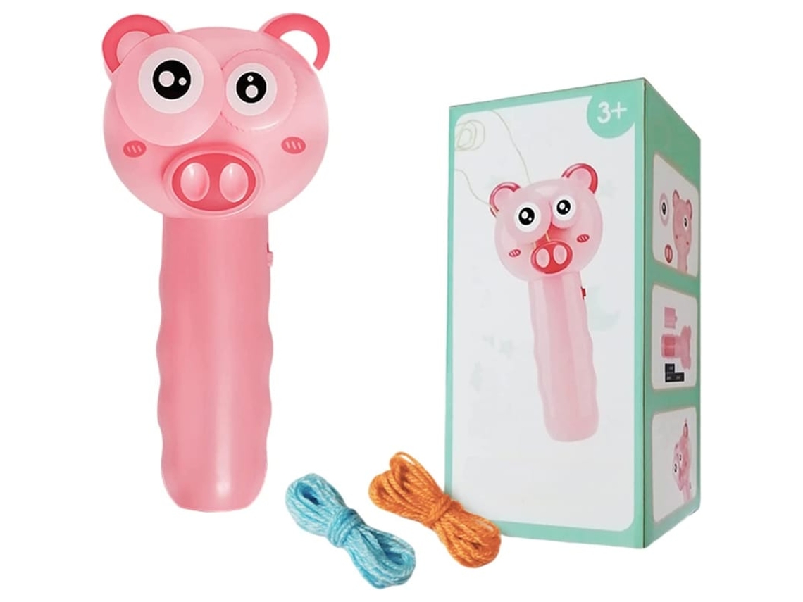 Lançador De Corda Portátil Com 2 Cordas Brinquedo Para Gato Propulsor De Corda