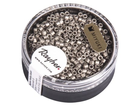 Perle Miyuki Delica 10/0 Dbm321 Metálico Fosco Cinza Aço