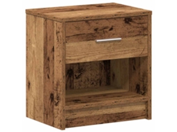 Bedside Cabinet, Bedside Cabinets Vidaxl Cinzeto Madeira Processada (n/a)