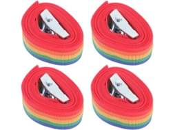 Conjunto De 4 Cintas Bagagem Ajustáveis Cabilock, Em Liga De Zinco Reforçada, 2, 5cm, Ideais Para Fixação Em Bagageiros