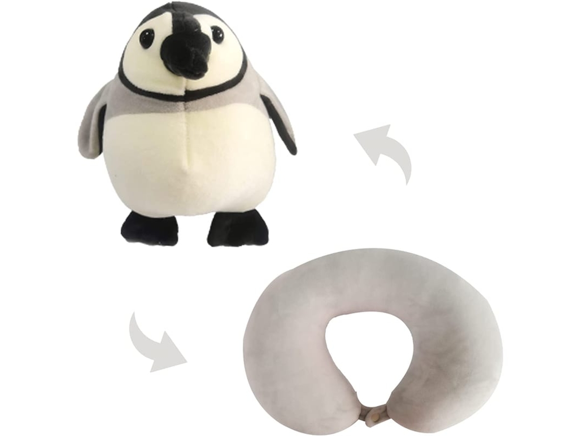 Travesseiro Para Viagem Infantil U Forma 2 Em 1 Travesseiro De Pescoço E Boneco De Pelúcia Cute