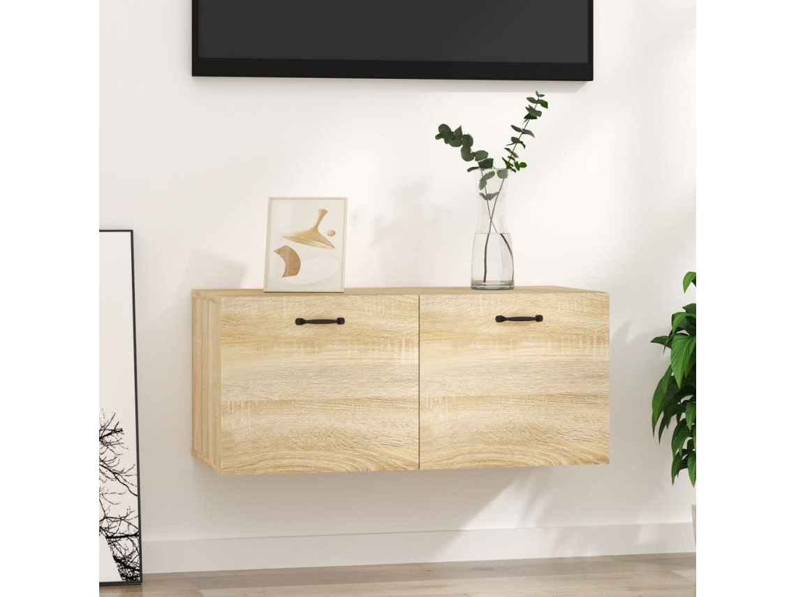 Vidaxl Armário Parede 80x36,5x35 Cm Derivados Madeira Carvalho Sonoma