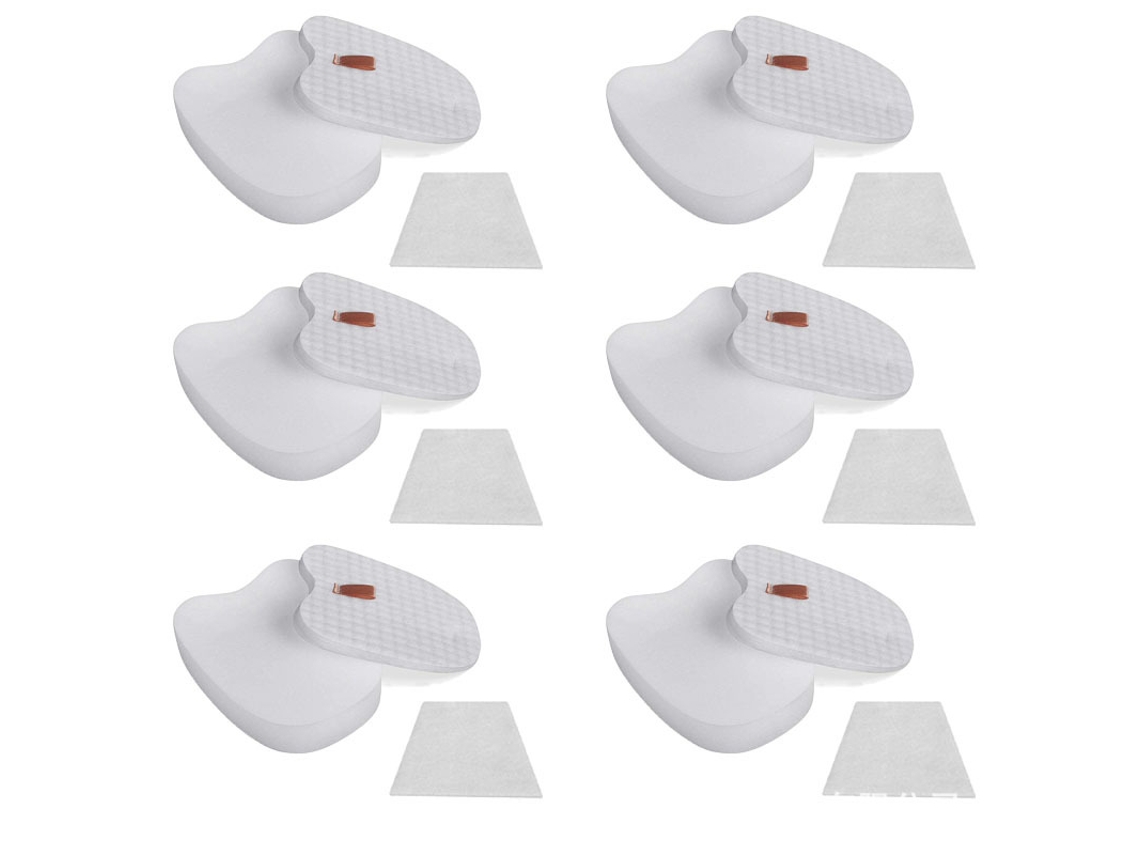 Kit com 6 Filtros para Aspiradores Shark Rocket Duoclean Hv380 Hv380c Hv380w Hv383 Hv384q, Contendo 6 Pré, Filtros BRILVIBERA