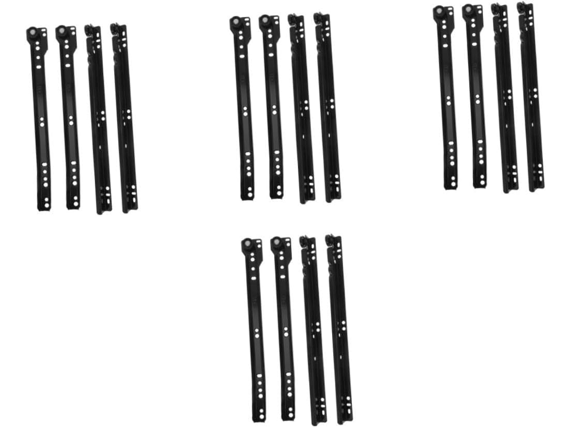 Nuobesty Conjunto De 4 Pares Trilhos Deslizantes Reposição Para Gavetas Domésticas