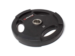 Placa de Peso de Borracha Olympique 10 kg Prateado 10 kgolive
