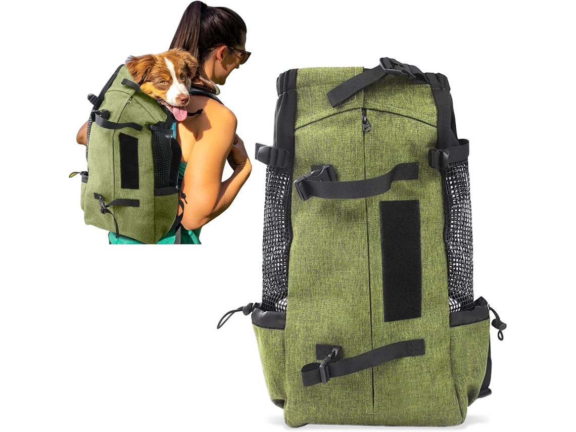 Mochila de Transporte para Cães, Até 5 Kg, Verde Grama AQUAFORGE