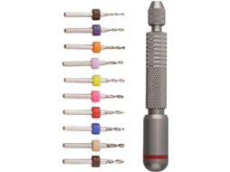 Conjunto De 21 Brocas Manuais Com Mini Torno E Mandril Para Projetos