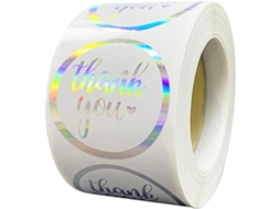 Adesivos Holográficos Redondos De Agradecimento Da Adhesive Labels Para Presentes E Embalagens Fáceis De Destacar E Gokoco