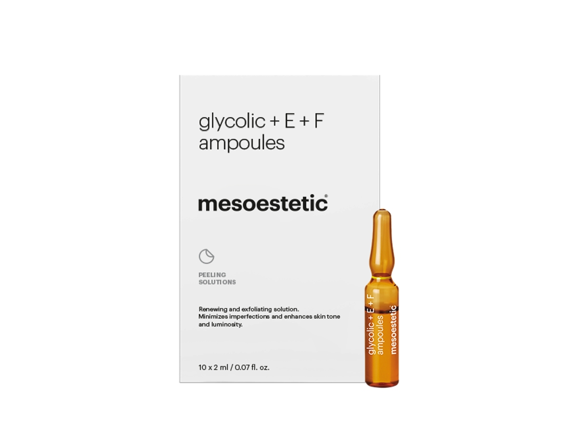Ácido glicólico E F Ampolas Esfoliantes Renovadoras 10x2 Ml Mesoestetic