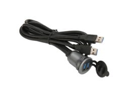 Cabo Usb 3.0 2 Portas Montagem Carro 3.3ft