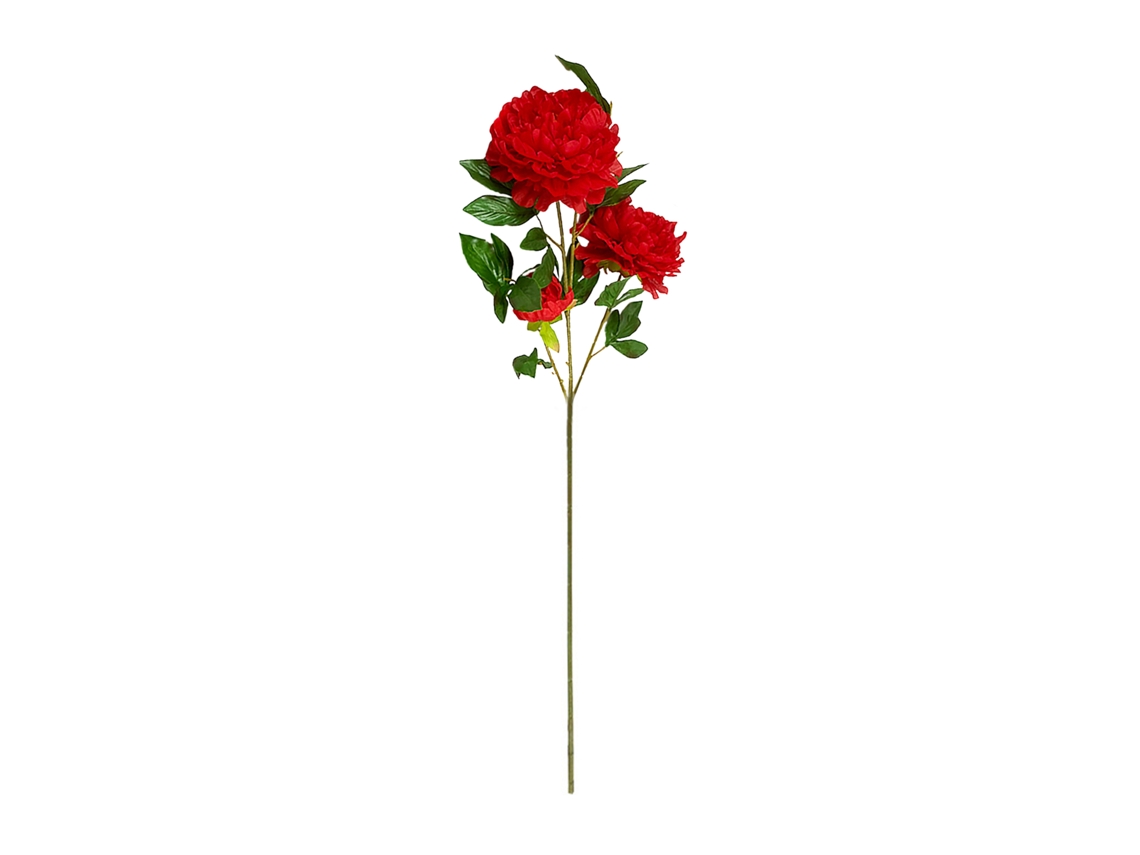 Laxiscreed Flores Artificiais Peônia Vermelha Pack De 10 Para Decoração De Interiores