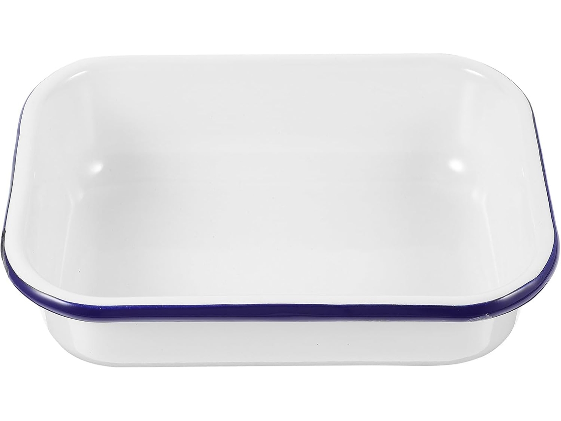 Assadeira Esmaltada 15x22 Cm, Resistente Ao Calor E Ao Desgaste, Multifuncional, Para Cozinha E Arma Gokoco
