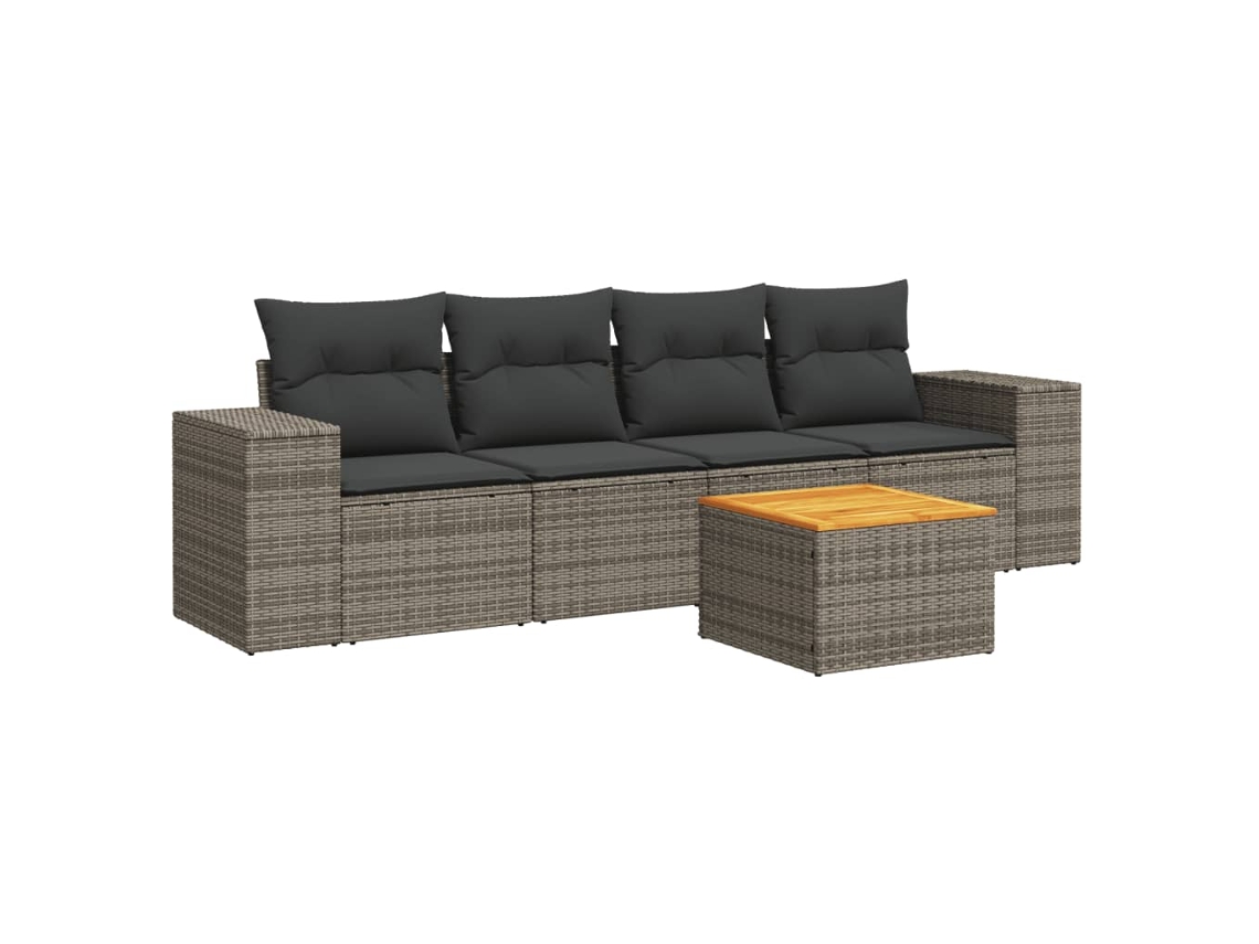 Garden Sofa Set, Garden Sofa Sets Vidaxl Cinzeto Rattan / Vime (n/a)