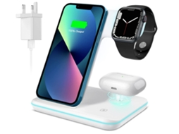 Carregador Sem Rápido Certificação para iPhone 13 Pro/14/13/12/14 Pro YIZHOOD Branco