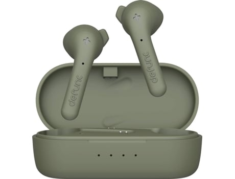 Auriculares Bluetooth True Wireless DEFUNC True Basic (In Ear - Microfone - Verde)