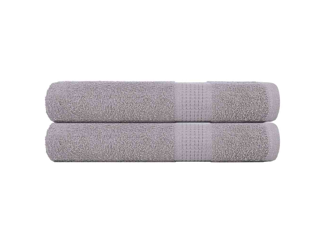 Towel, Towels Vidaxl Cinzeto Algodão (100 X 200 Cm)