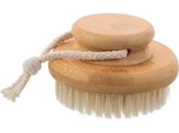 Escova De Banho Bambu Veemoon, Escova Esfoliante Para Pele Seca Ou Molhada, Cabo Confortável, Banheiro