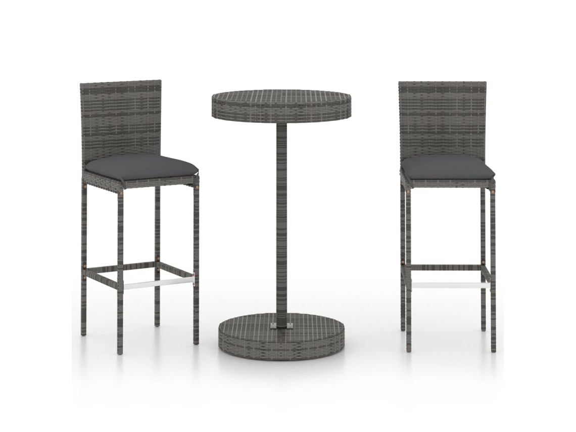 Garden Bar Set, Garden Bar Sets Vidaxl Cinzeto Rattan / Vime (n/a)
