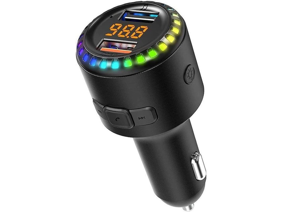Transmissor Fm Bluetooth Yizhood Km32 Dual Usb Carregamento Rápido Preto