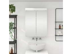 Vidaxl Armário De Espelho Para Banheiro Tulum Branco Brilhante