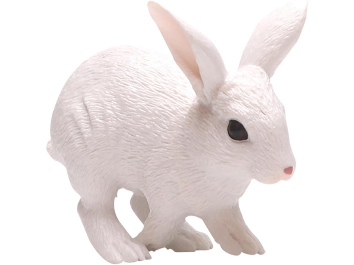 Estatueta Estática De Coelho Em Pvc, Decoração De Mesa, Enfeite De Animal, Modelo Infantil