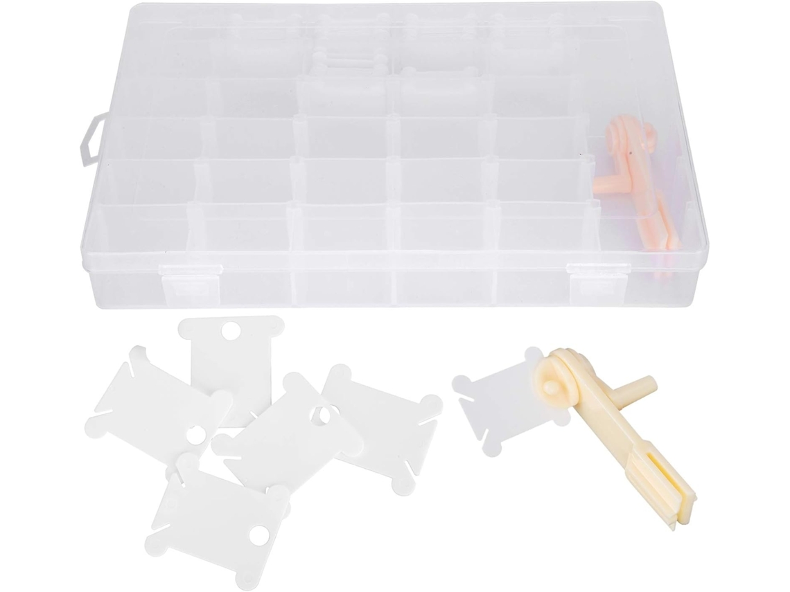 Lurelia Kit De Bordado 100 Cartões Resistente Digital 100 Tabelas Plástico Com Estojo Para Ponto Cruz E Costura Diy