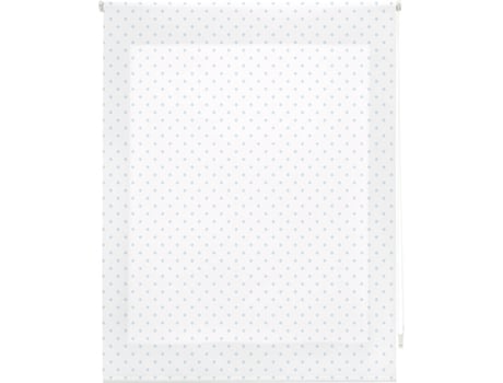 Estore de Rolo HAPPYSTOR Motas Impressão Digital Gostar Blanco-Celeste 115x180 cm