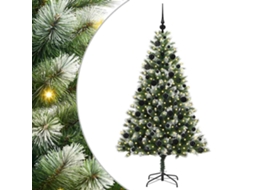 Conjunto 1 Árvore De Natal Vidaxl Verde Pvc (180 Cm)