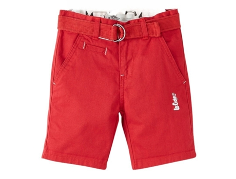 Bermuda de Criança LEE COOPER Algodão Vermelho (XS)