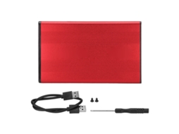 Enclosure De Disco Rígido (interface Usb3.0, Suporta Protocolo Sata) Enclosure Externo De Disco Rígido Móvel De 2,5 Polegadas Vermelho