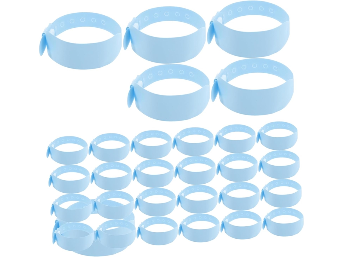 Valiclud 100-pulseiras Médicas Descartáveis Em Pvc Para Identificação De Pacientes, Impermeáveis E Ideais Para Recém