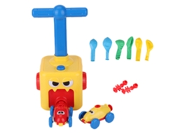 Mali carro de Balão Inercial Ciência Brinquedo Experimento Puzzle Presente Criança 6 Balões