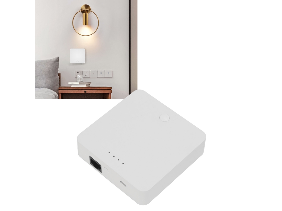 Gateway Inteligente Wifi Cableado Com Economia De Energia E 2 Leds Para Casa Inteligente Zigbee 3.0