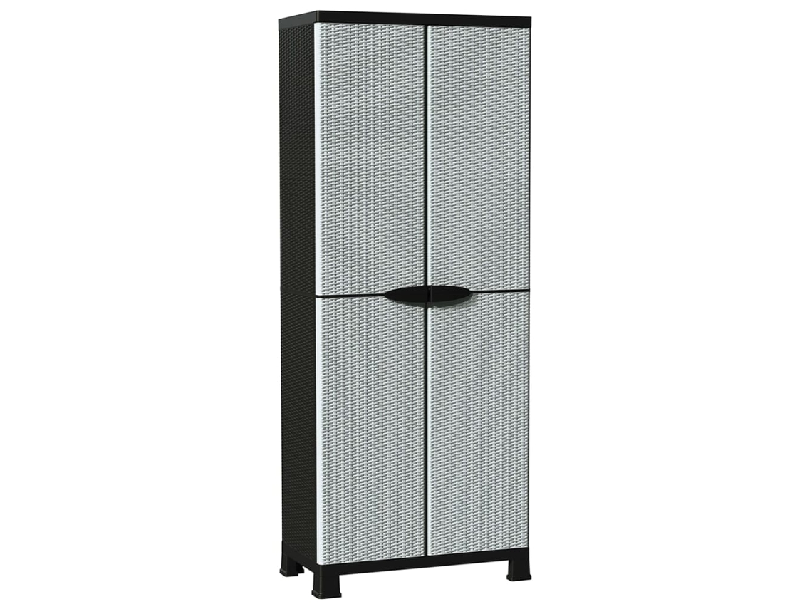 Guarda-roupa de plástico 68x39x171,5 cm Design em Vime MAISON EXCLUSIVE