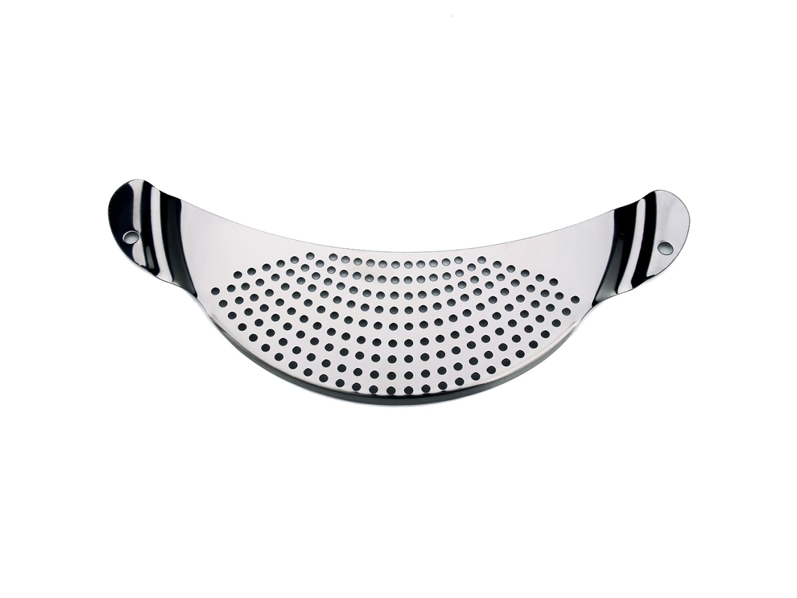 Filtro Lateral De Aço Inoxidável Para Escorredor Água, Ideal Para Macarrão E Vegetais Na Pia, Com Defletor À Prova De Vazamentos