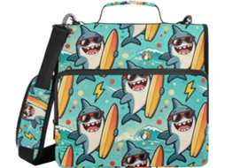 Pasta organizadora com alças para ombro e corpo, diversas bolsas de 3,8 cm, 3 caixas organizadoras em formato chinês, pasta para documentos.