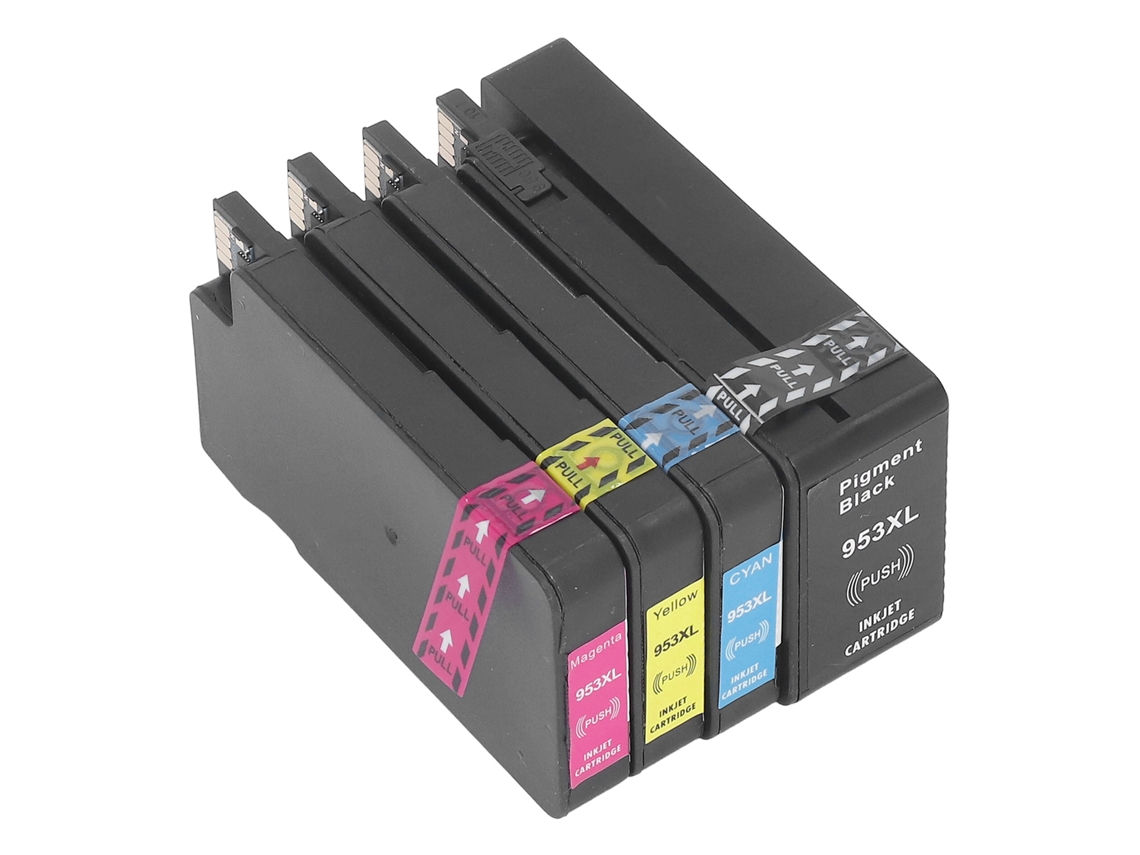 Conjunto de Cartuchos de Tinta Bk C M Y para Officejet Pro 7720 7730 7740 8210 8218 8710 | S/MARCA