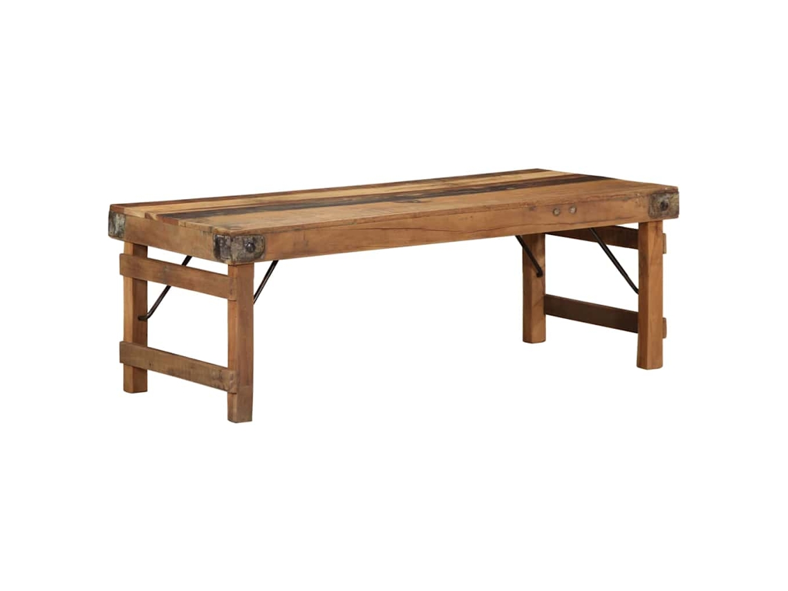 Vidaxl Mesa De Centro Castanho 110 X 55 X 40 Cm