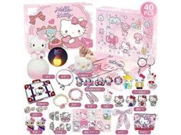 calendário de advento de natal sanrio kuromi my melody e labubu caixa cega de música buraco st 42 kt