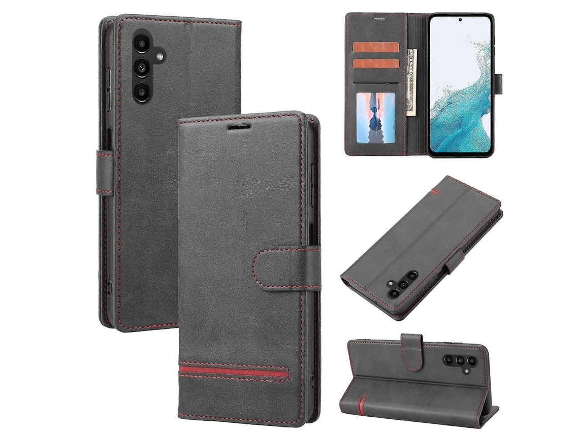 Capa De Couro Clássica Tipo Carteira Com Aba Para Samsung Galaxy A54 5g
