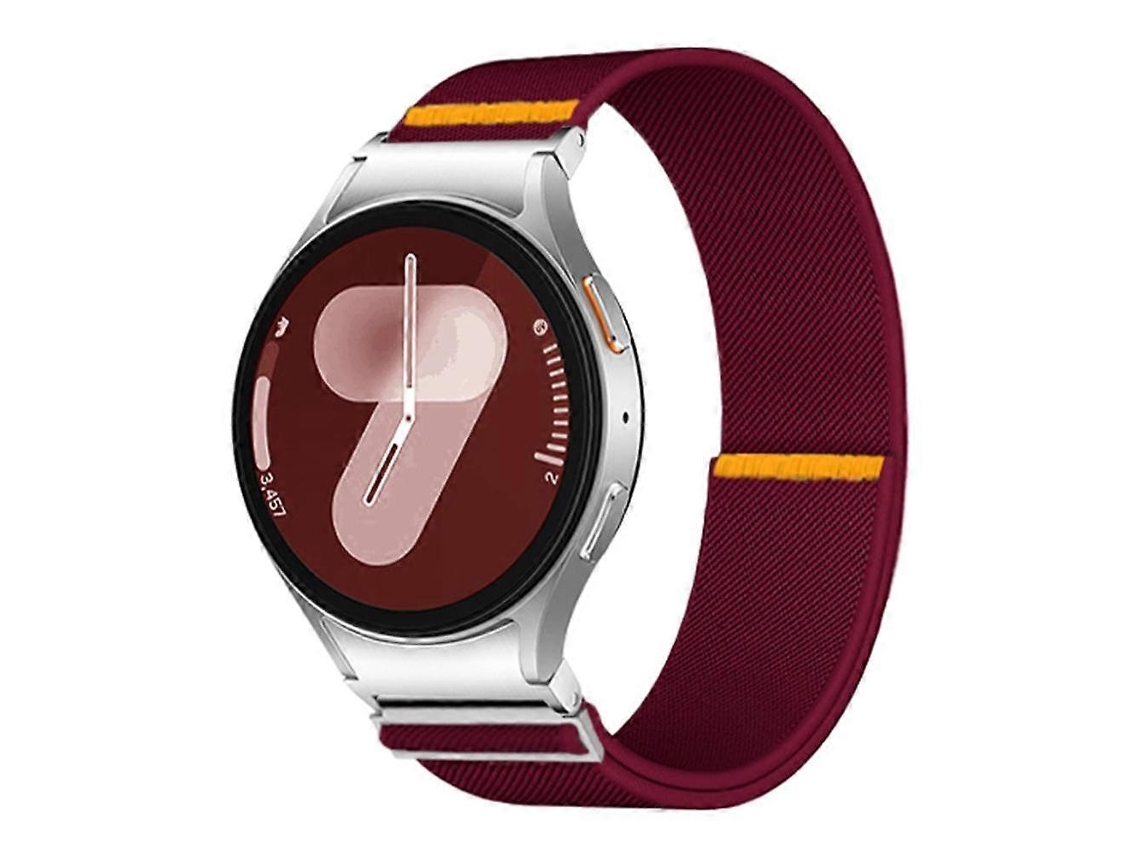 Pulseira De Nylon Elástica Ajustável Com Laço Único, Compatível Samsung Galaxy Watch Fe/ 7/ 6/ 5/ 4, Construção Cuidada